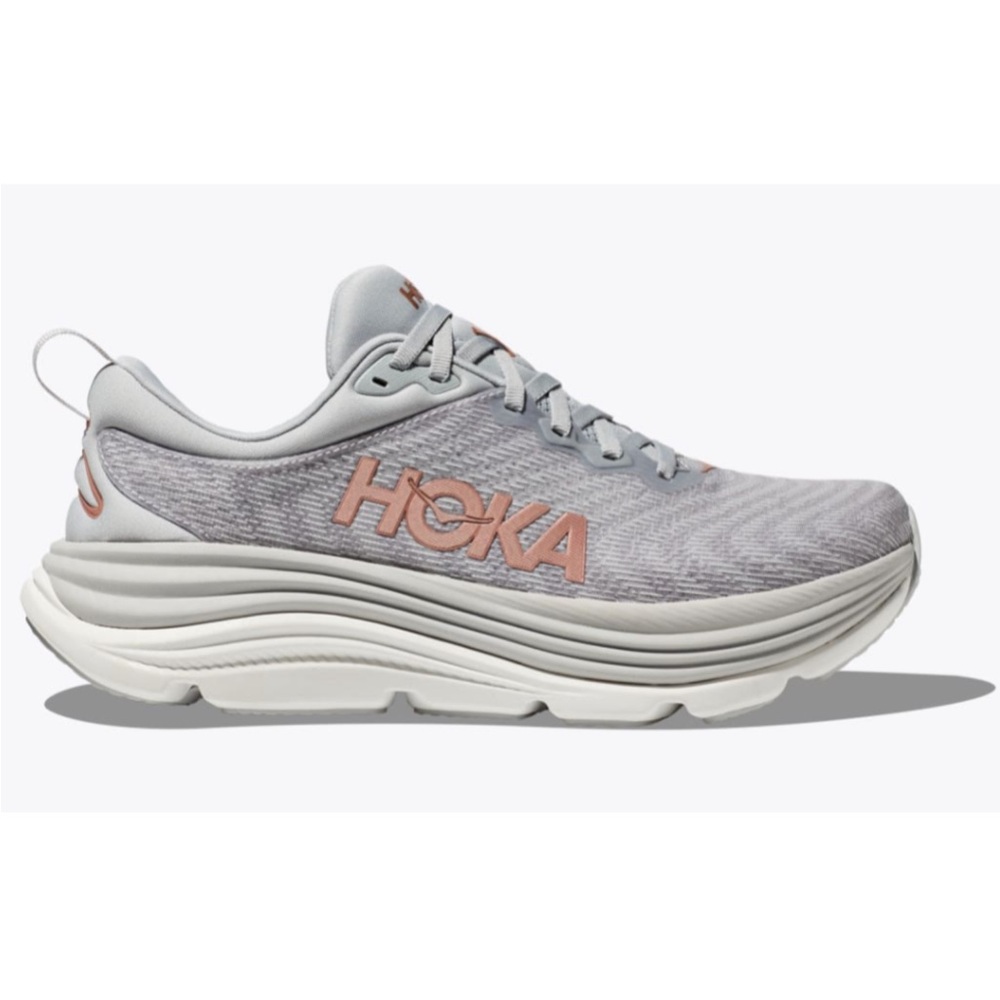 Hoka One One Gaviota 5 Running Shoes Harbor Mist Rose Gold 10.5B